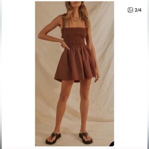 Peppermayo Brown Mini Dress